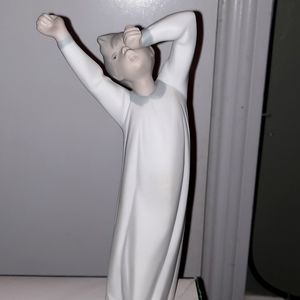 Lladro Figurine Yawning Boy